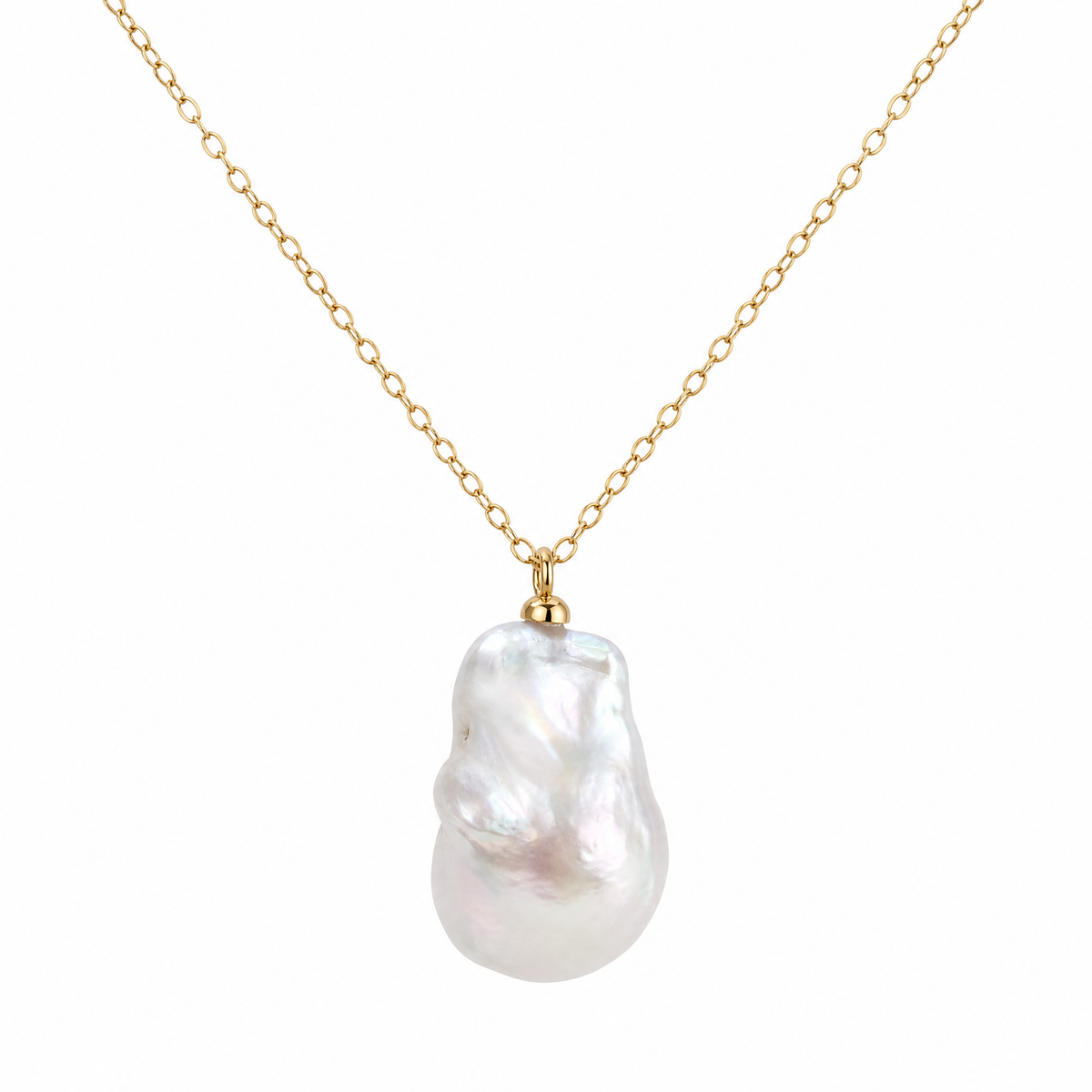 Luna Organic Baroque Pearl Necklace