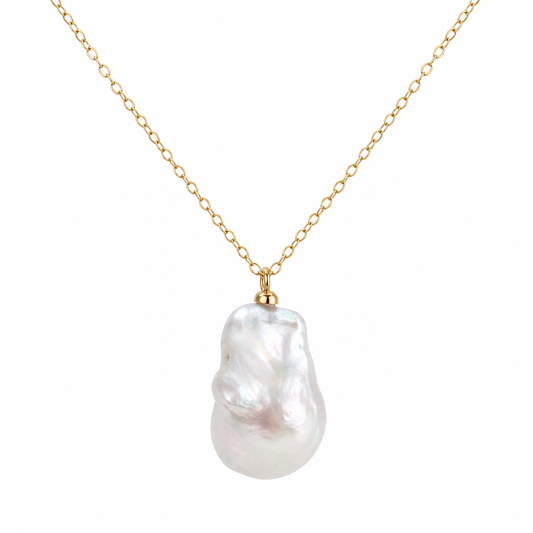 Luna Organic Baroque Pearl Necklace