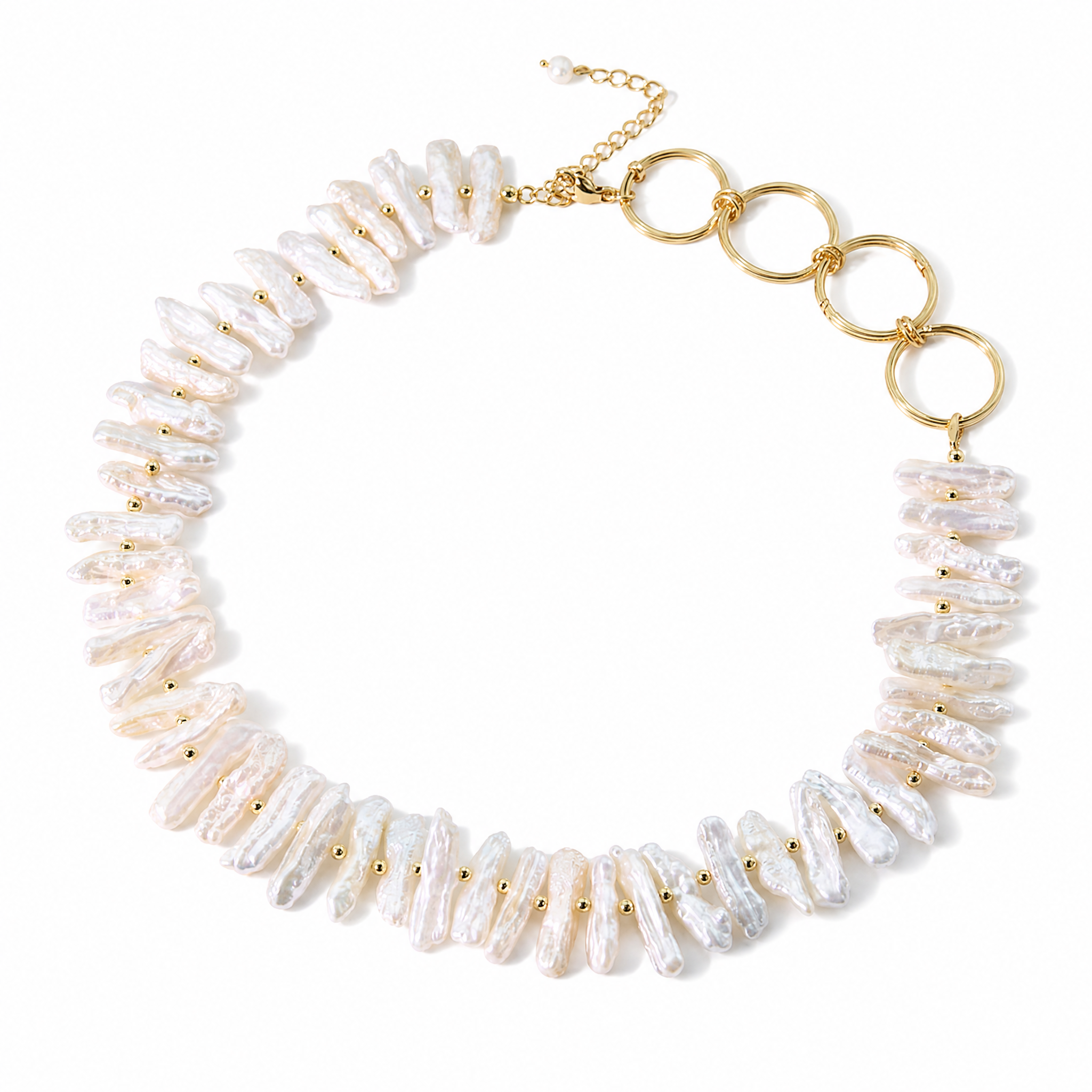Ocean Halo Baroque Pearl Necklace