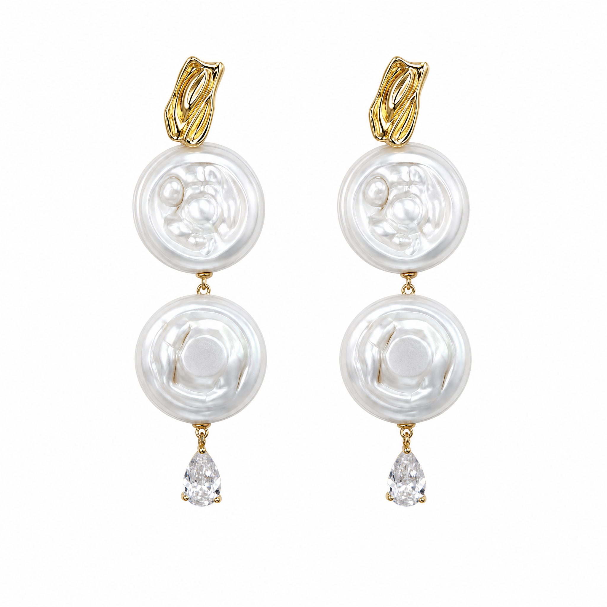 Roman Holiday Baroque Pearl Earrings