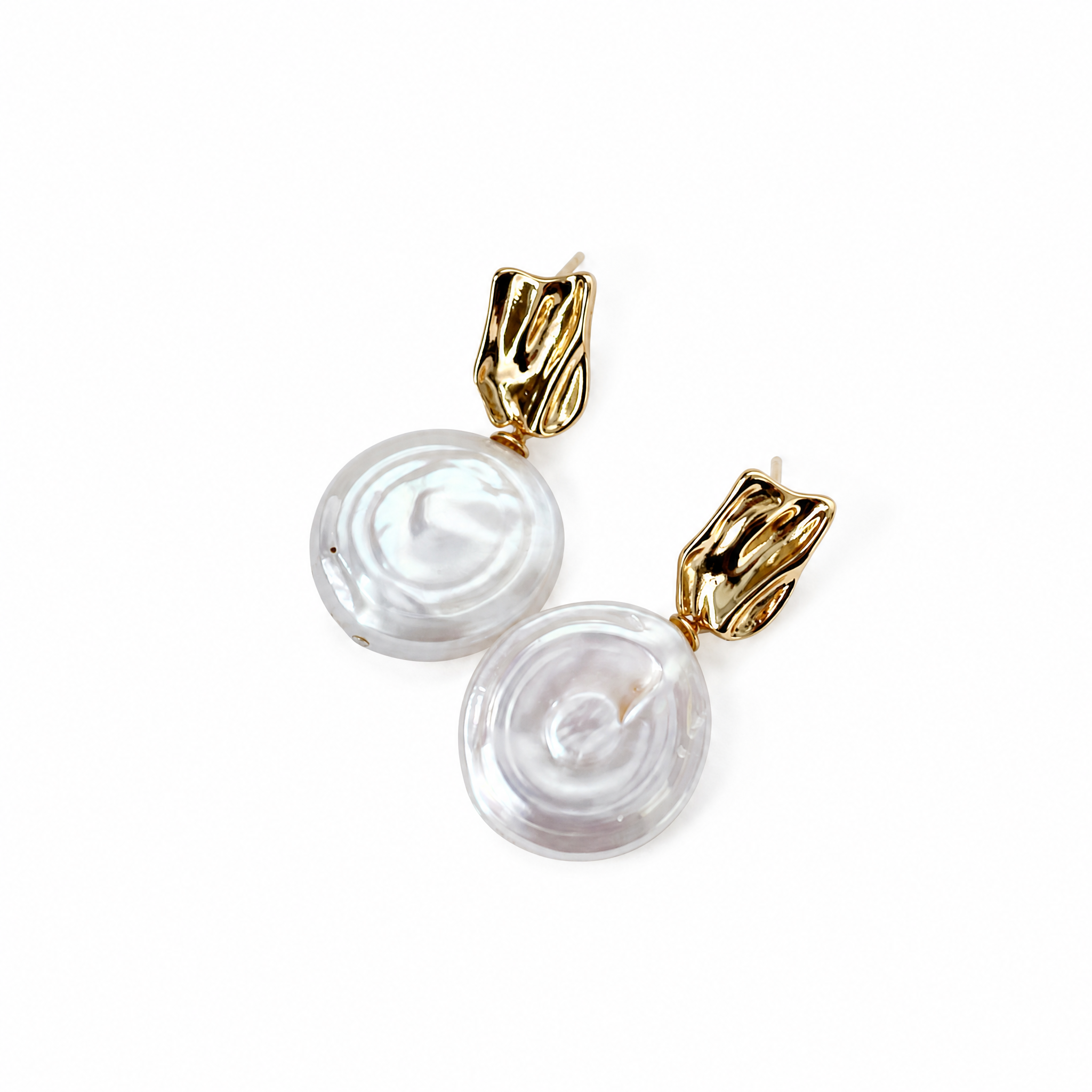 Roman Holiday Pearl Stud Earrings
