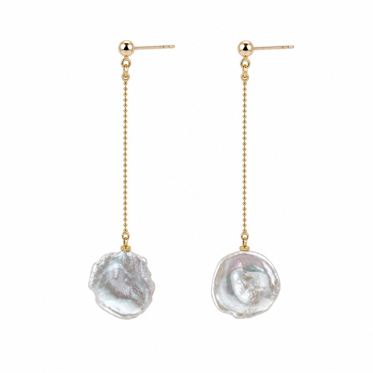 Boucles d'oreilles pendantes Perle Pétale
