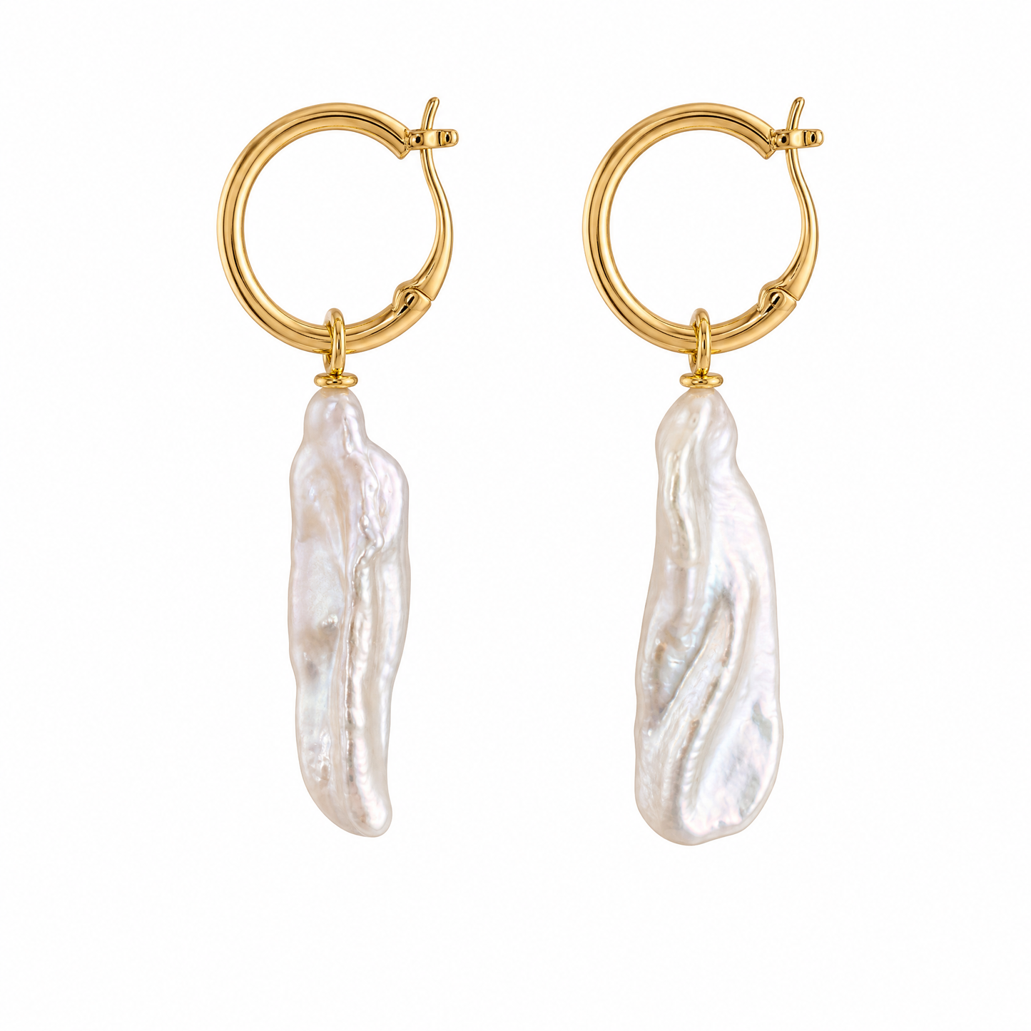 Luna Long Baroque Pearl Earrings