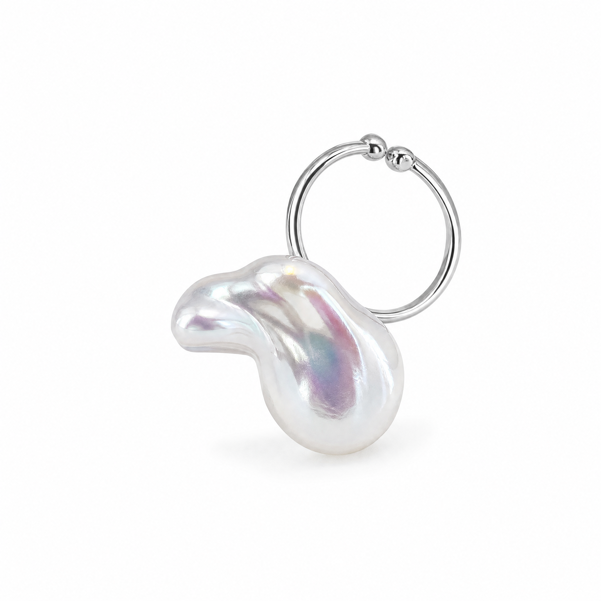 Sculptural Baroque Pearl Ring