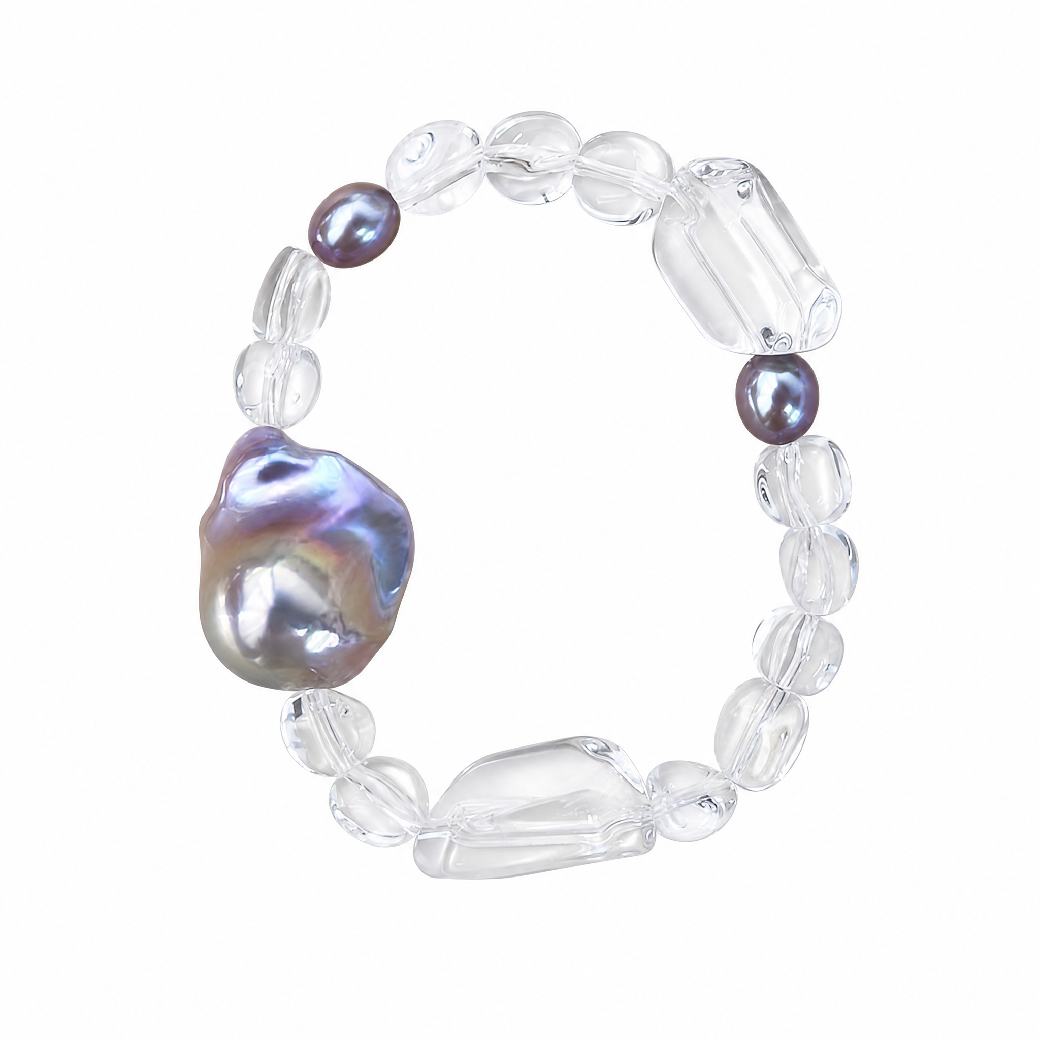 Bracelet de perles de cristal éthérées