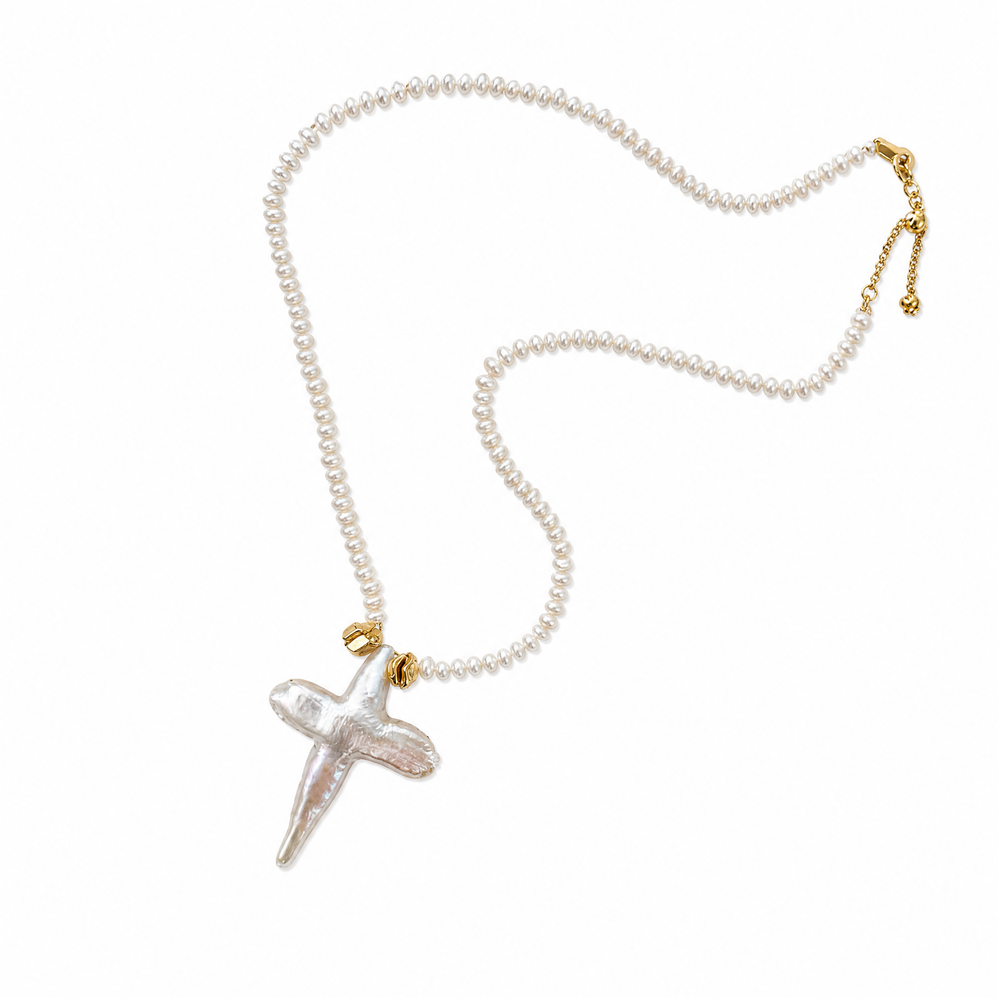 Collier Sanctum Croix de Perle