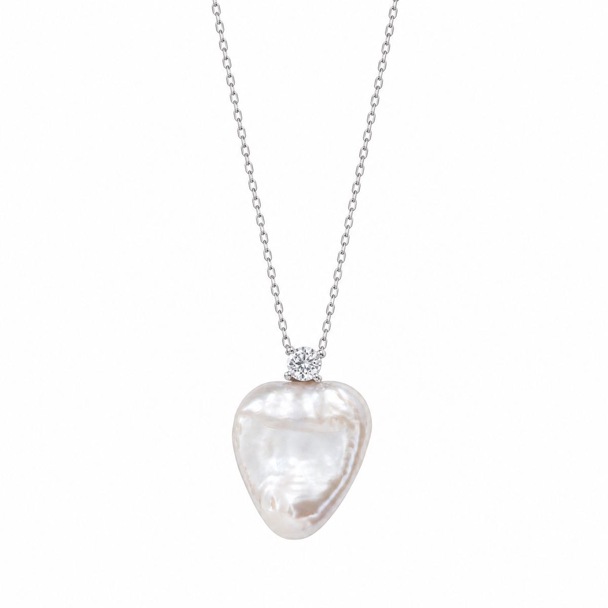 Collier Cœur Amour Perle