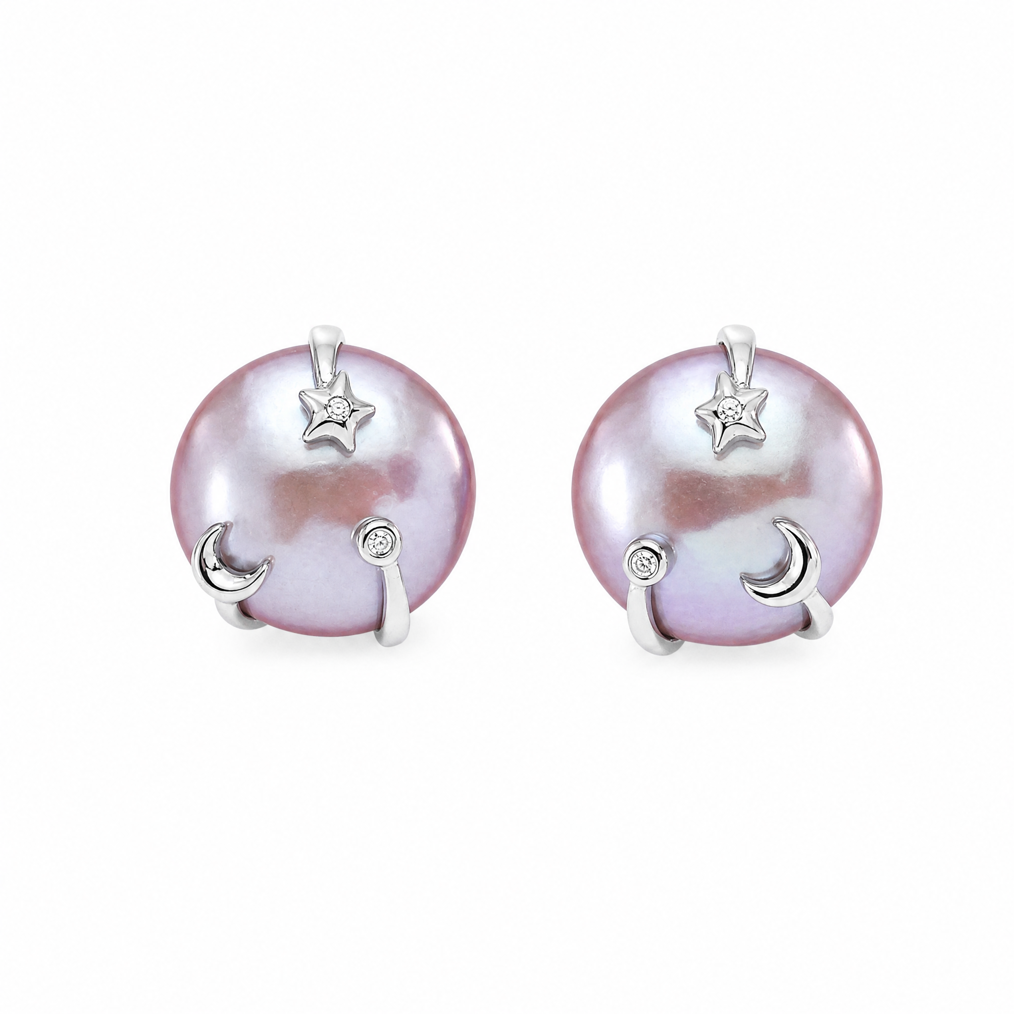 Moonlit Pearl Studs