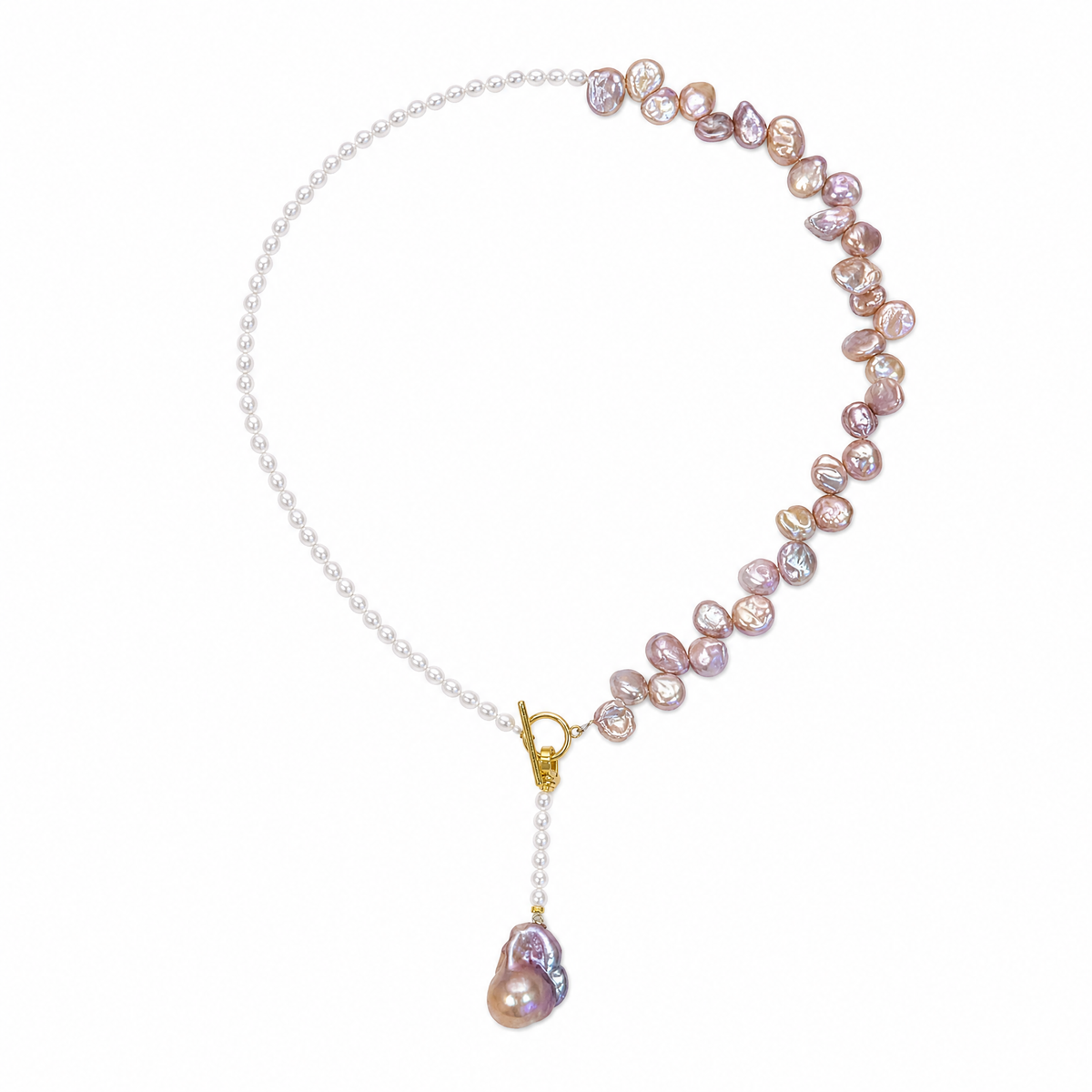 Améthyste Duo Baroque Necklace