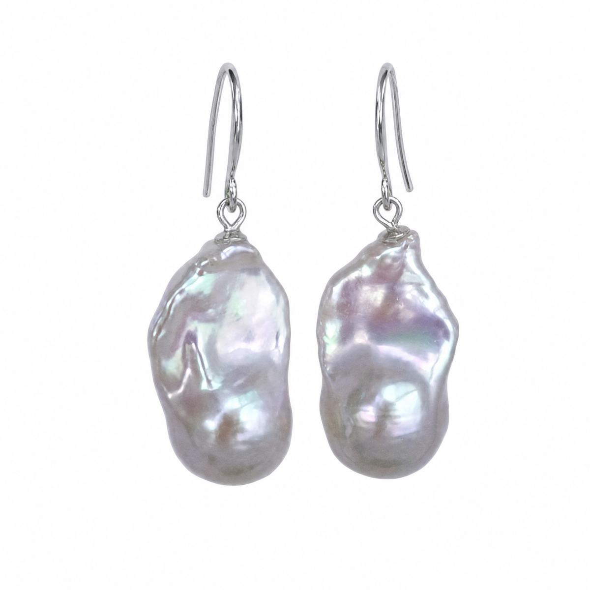 Moonlit Baroque Pearl Drop Earrings