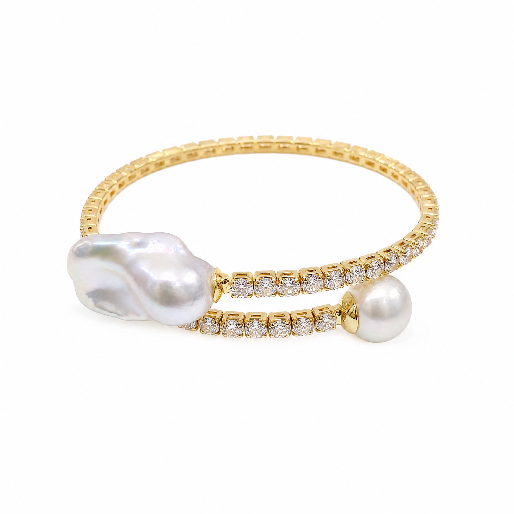 Orbit Baroque Pearl Cuff