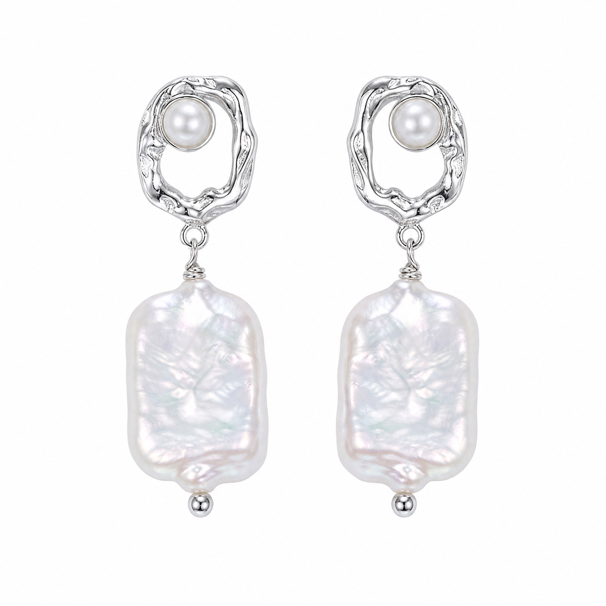 Selene Baroque Pearl Drop Earrings