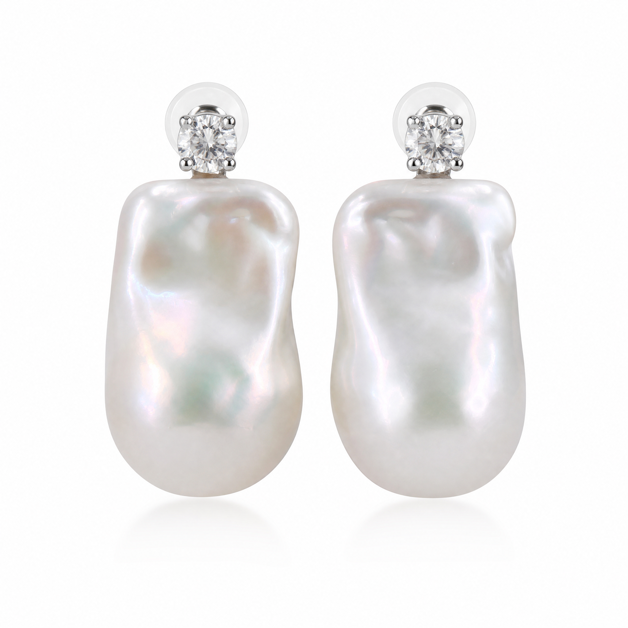 Celeste Baroque Pearl Stud Earrings
