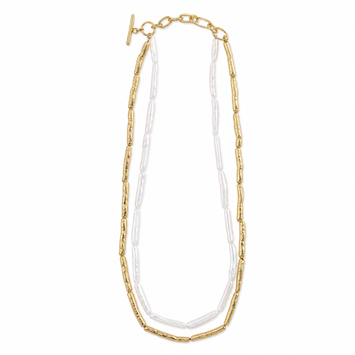 Aurelia Drift Baroque Pearl Layered Necklace