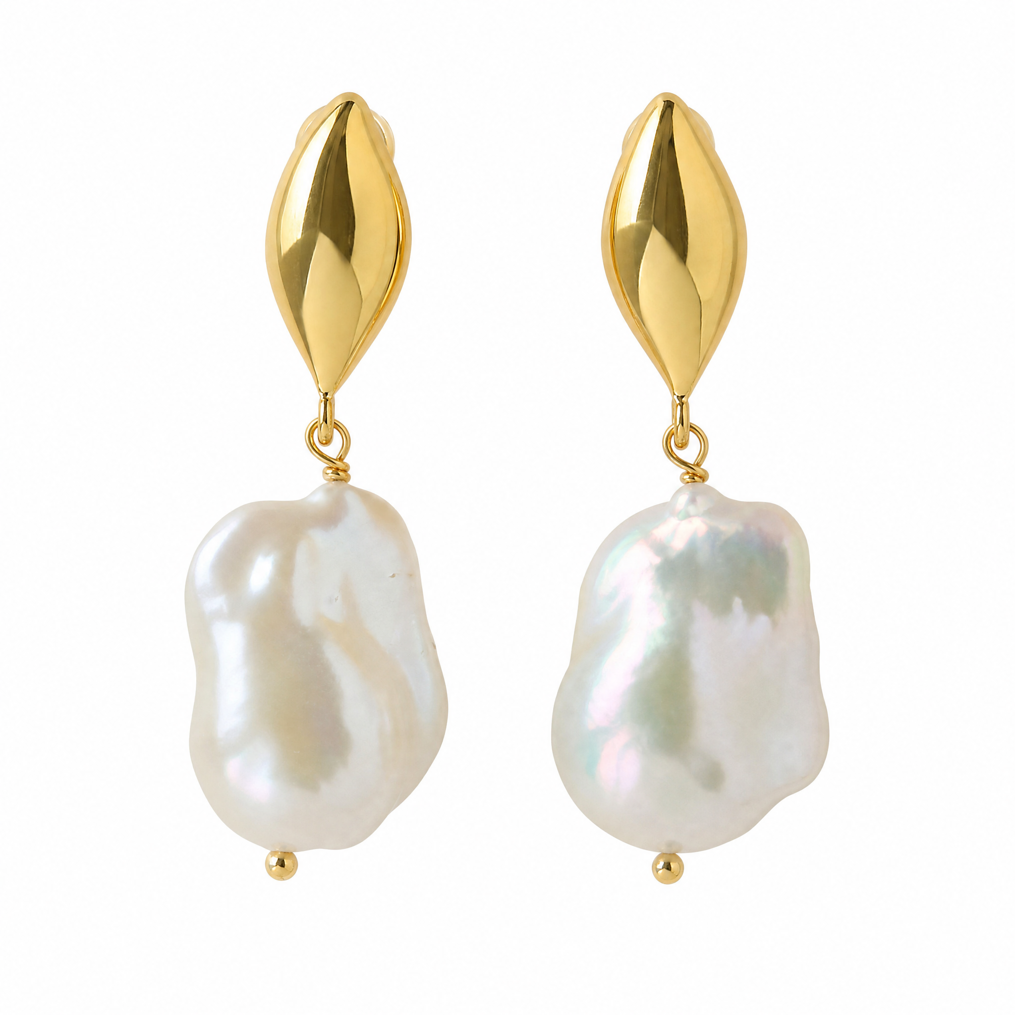 Solenne Baroque Pearl Drop Earrings