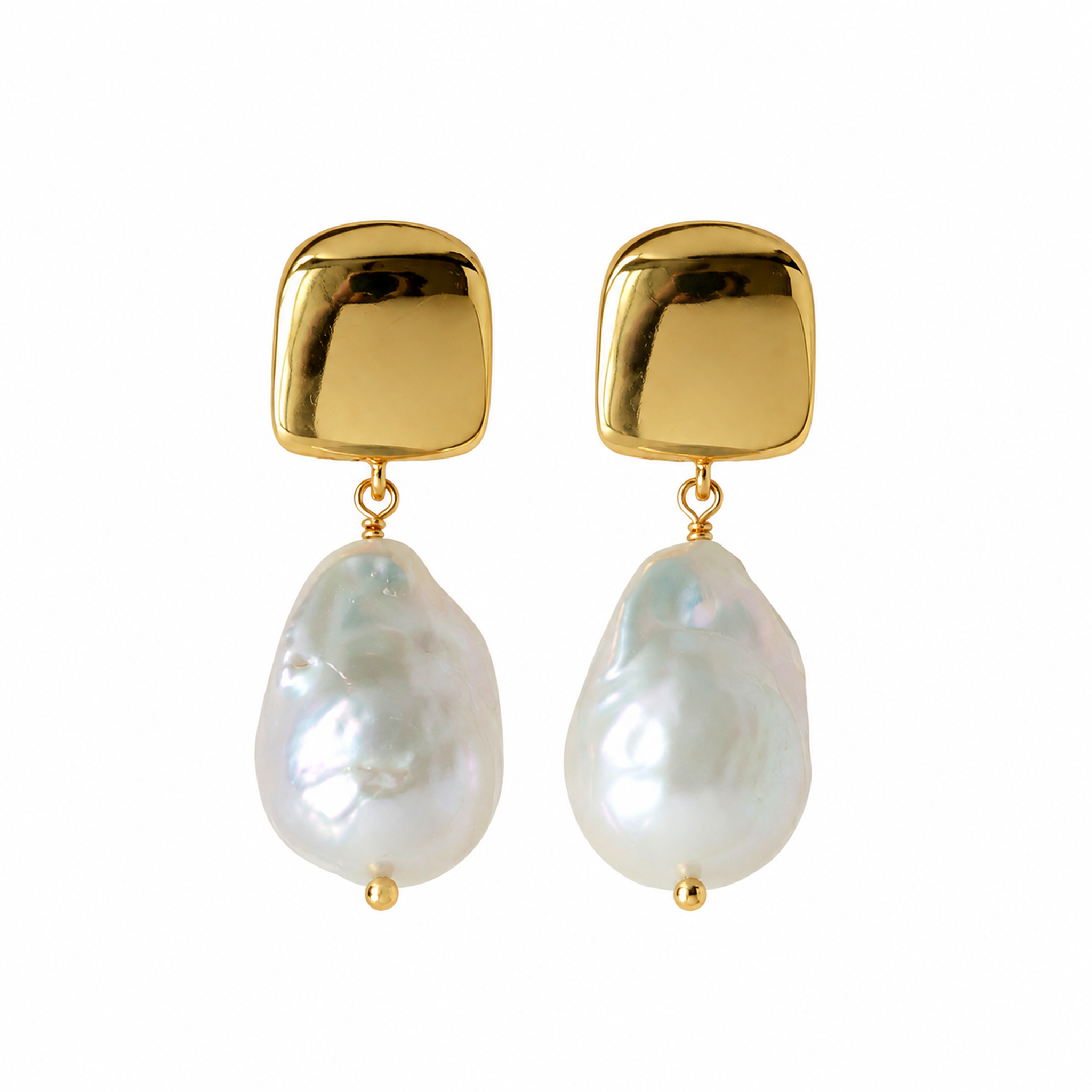 Solenne Baroque Pearl Drop Earrings