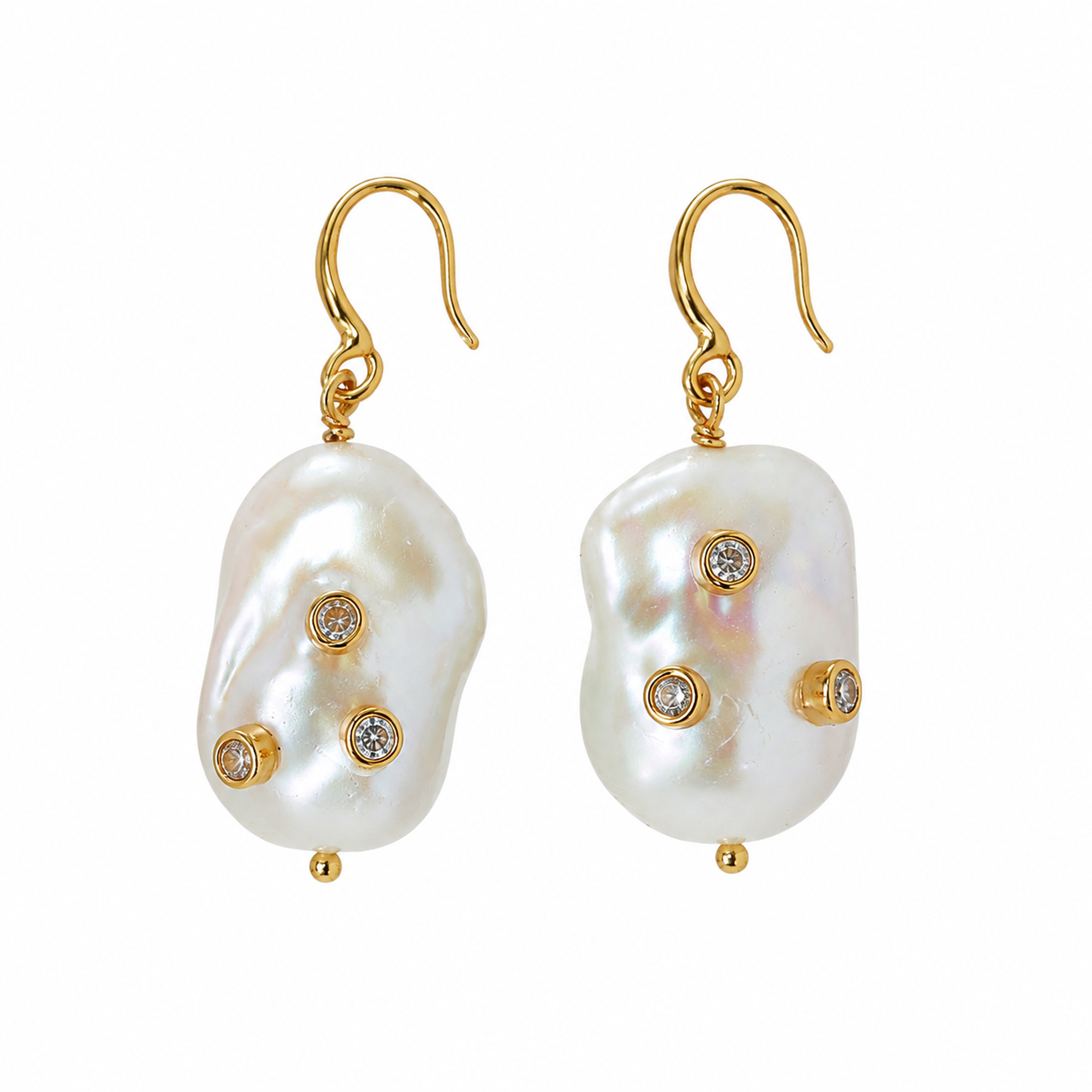 Constellation Baroque Pearl Drop Earrings
