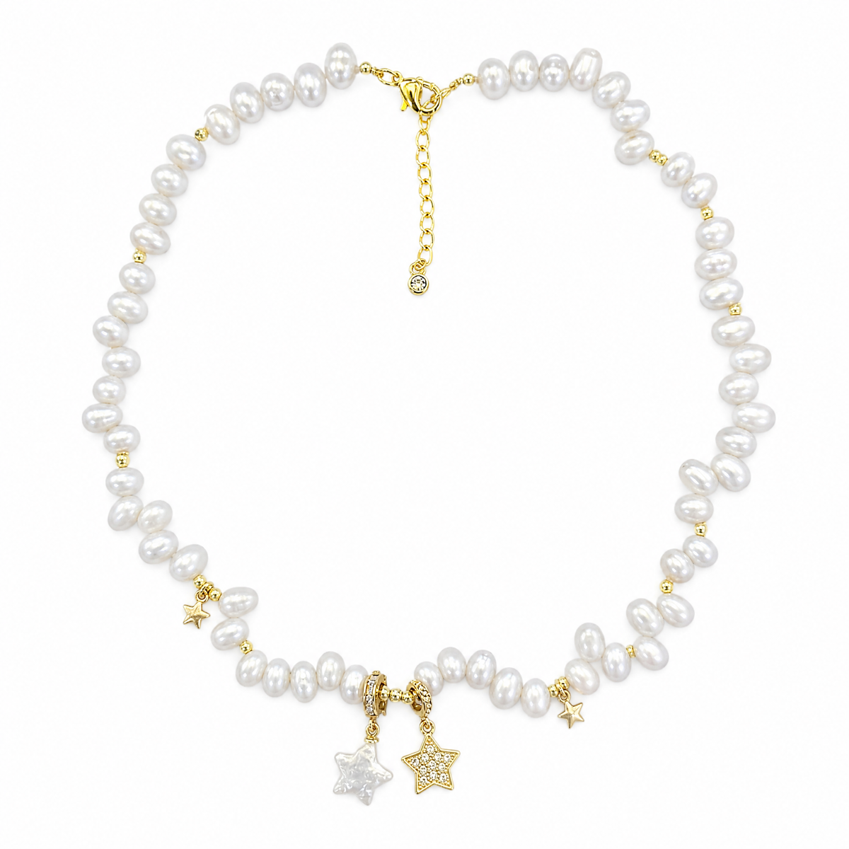 Celestial Charm Baroque Pearl Necklace