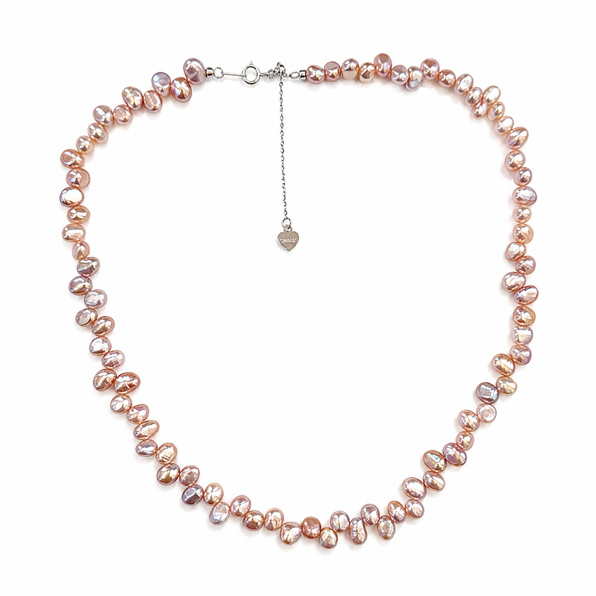 Mauve Mist Keshi Pearl Necklace