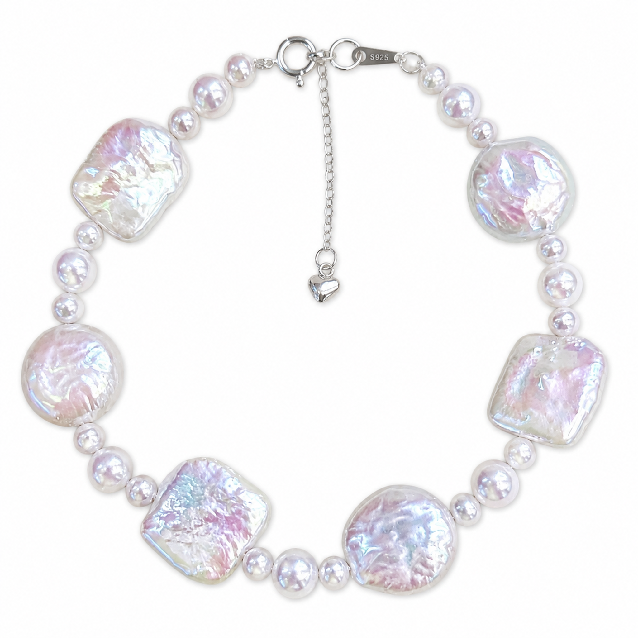 Mosaic Baroque Pearl Bracelet