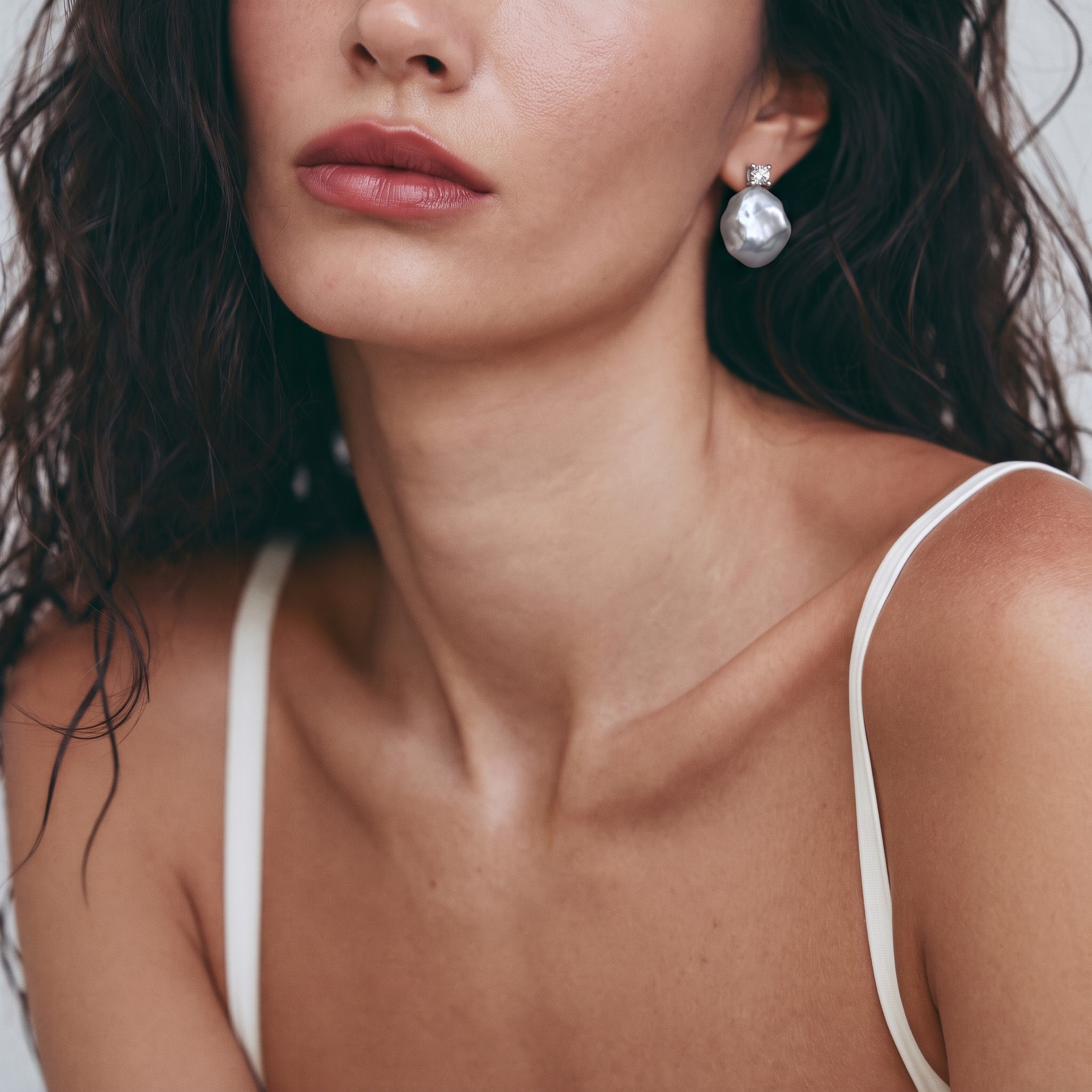 Lumière Baroque Pearl Stud Earrings