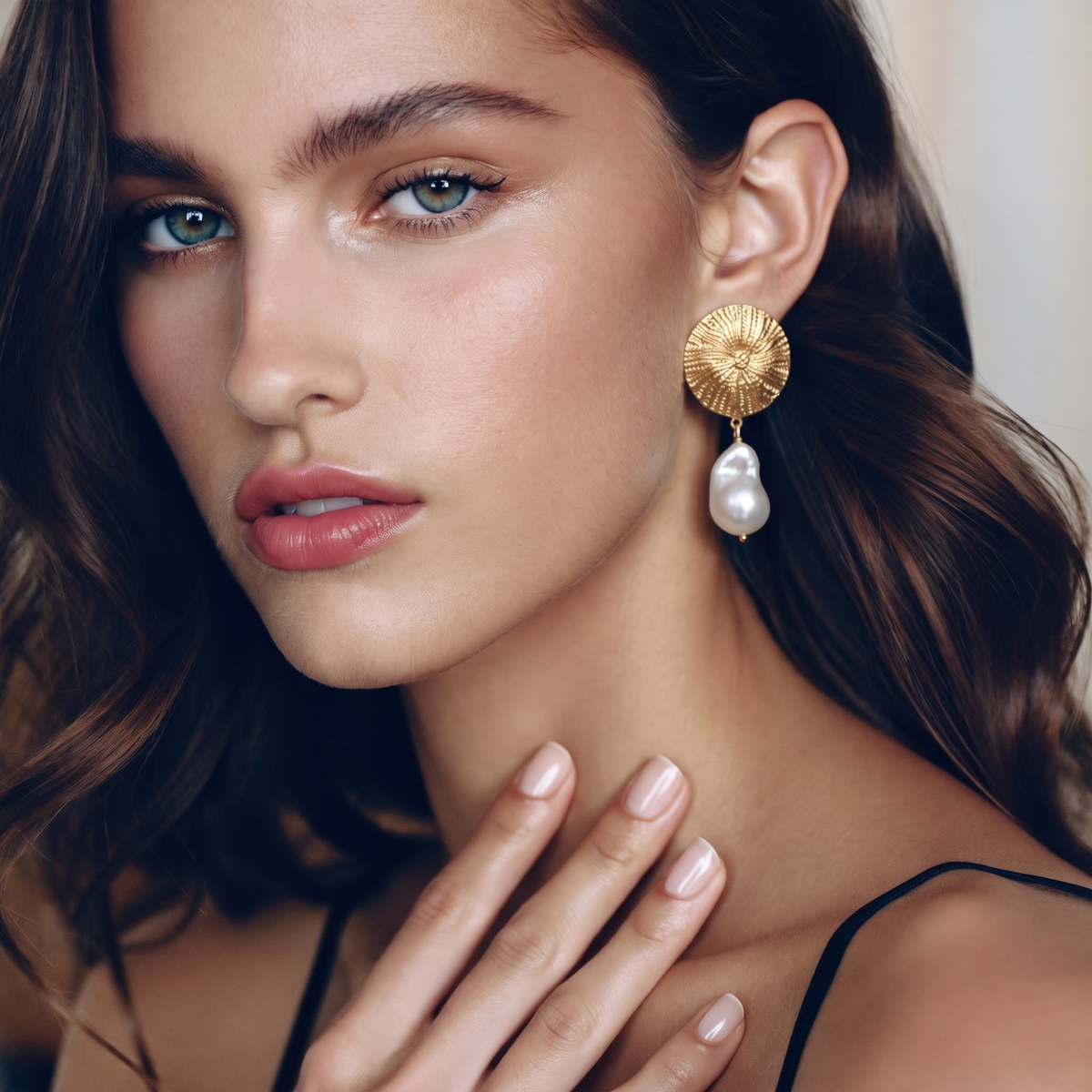 Solis Baroque Pearl Drop Earrings