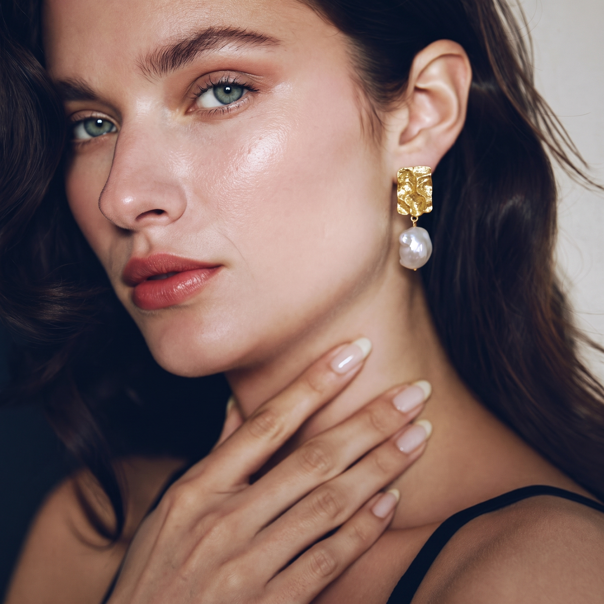 Aurelia Baroque Pearl Drop Earrings