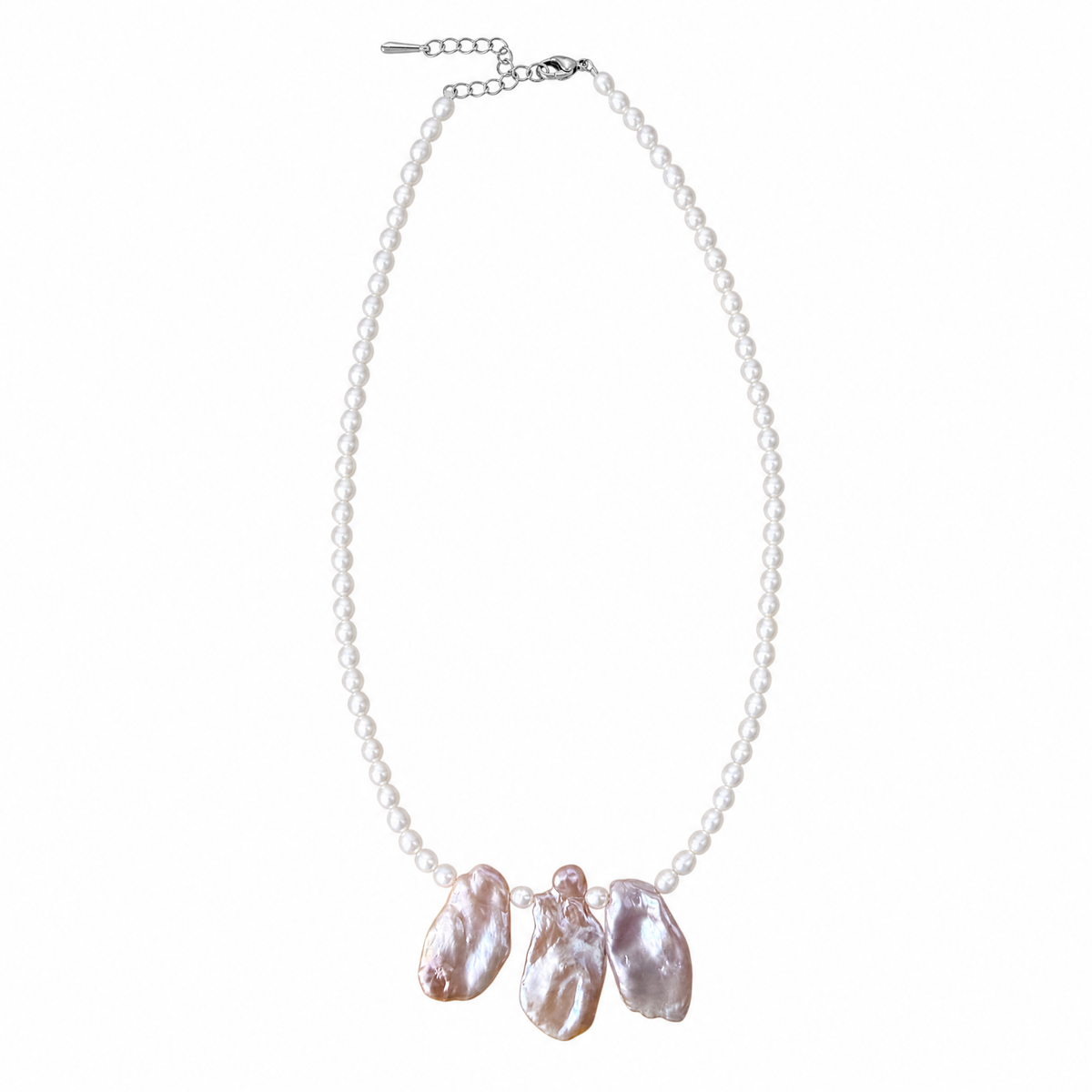 Blush Petal Baroque Pearl Necklace