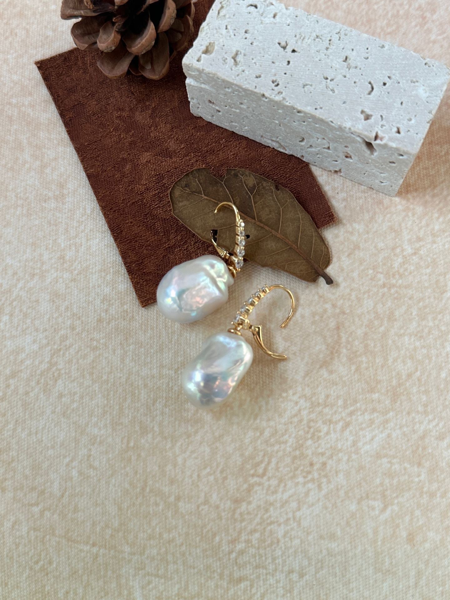 Rosalie Baroque Pearl Drop Earrings