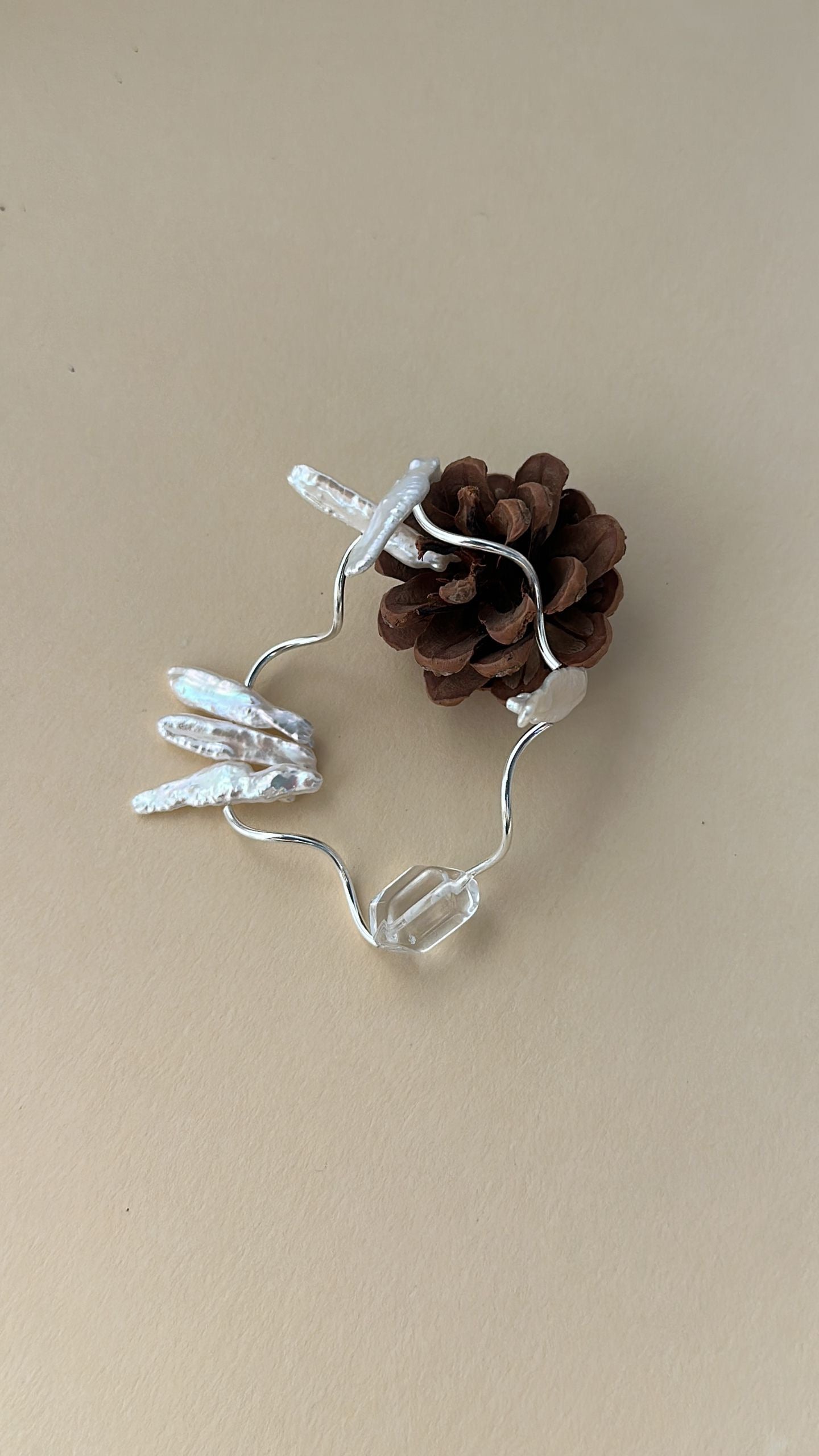 Manchette Branche Cristal Givré