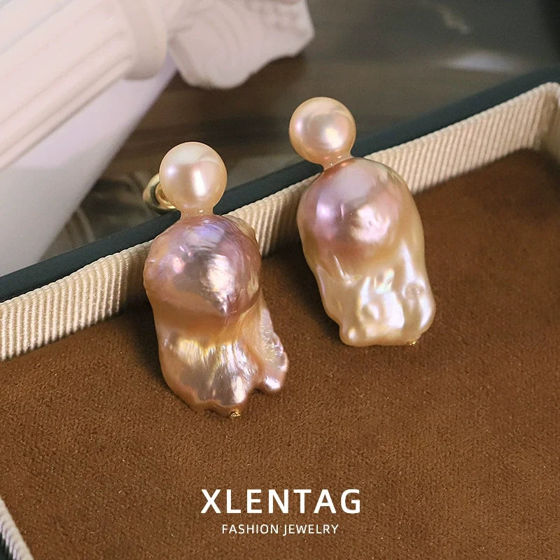 Aurora Baroque Pearl Drop Earrings