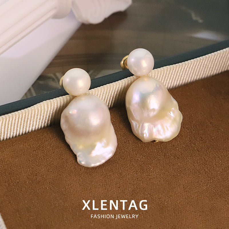 Aurora Baroque Pearl Drop Earrings