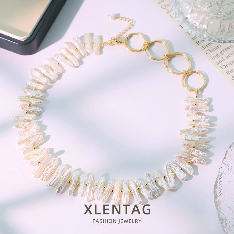 Ocean Halo Baroque Pearl Necklace