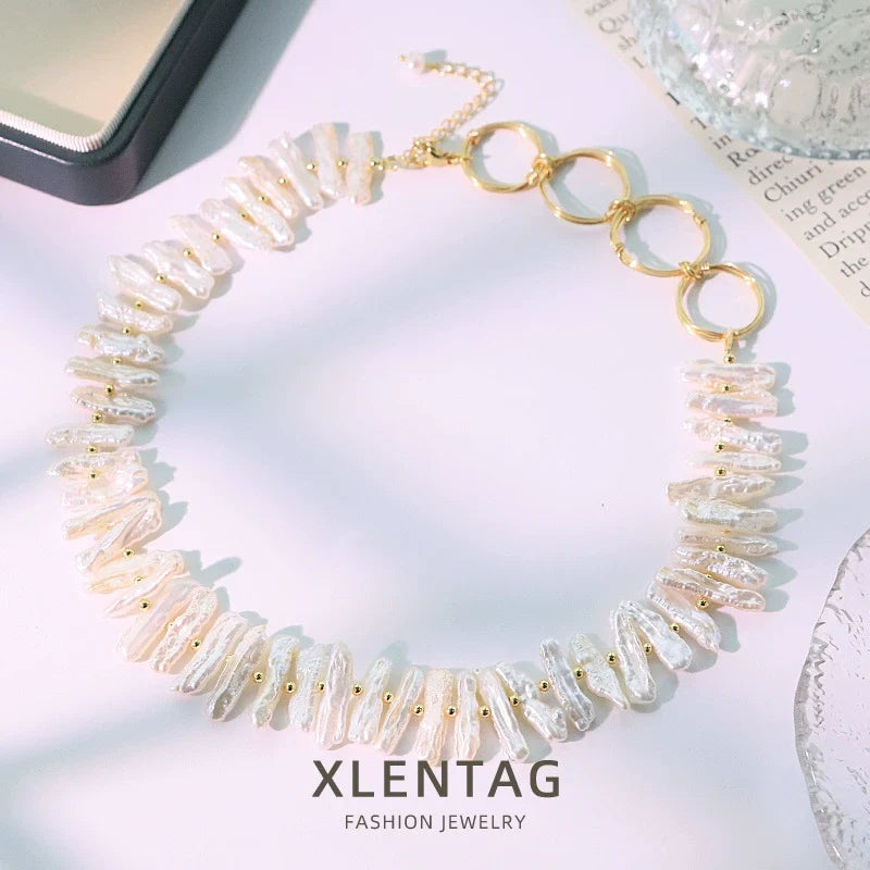 Ocean Halo Baroque Pearl Necklace